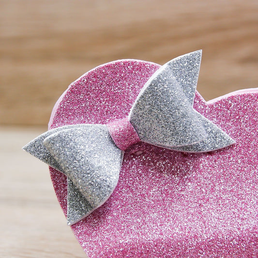 Sacchetto Cuore Glitter Rosa