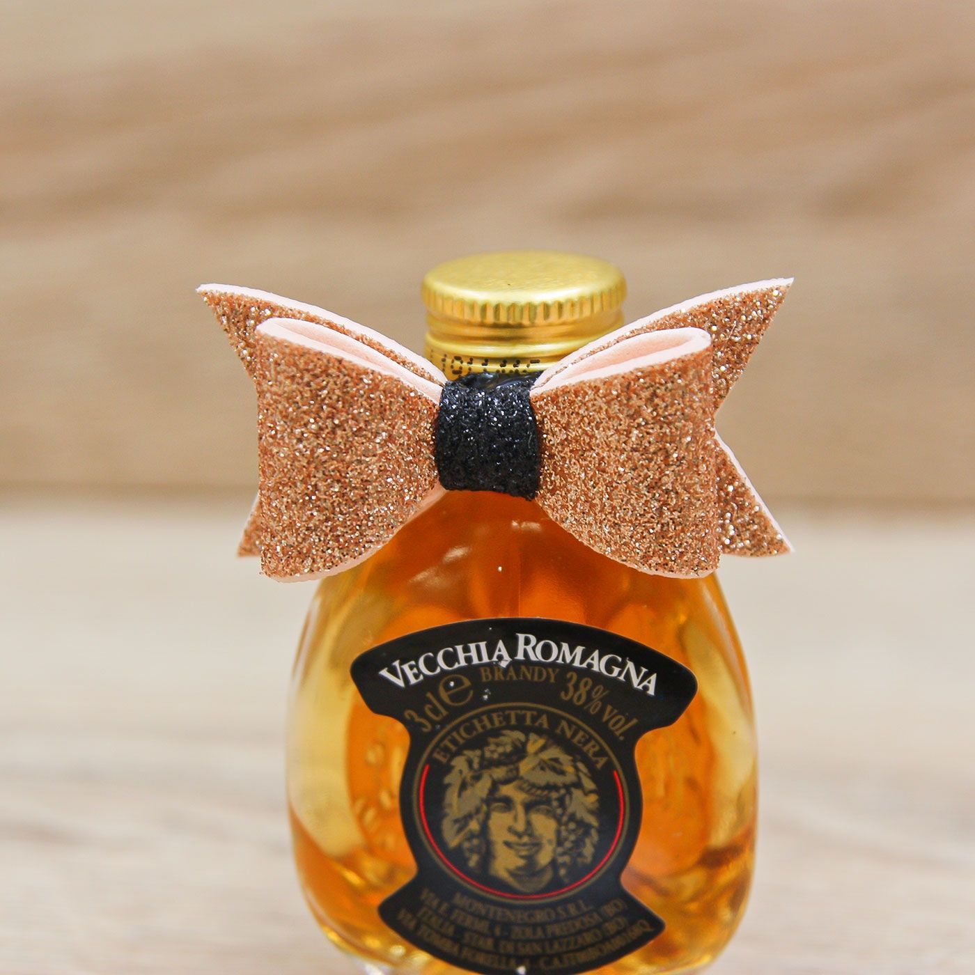 Bottiglia Mignon Brandy Vecchia Romagna
