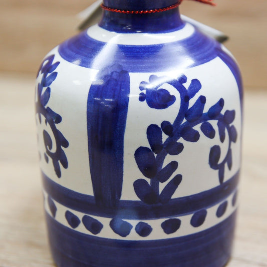 Bottiglia Liquore Decori Blu Stile Vietrese Il Borgo di Vietri