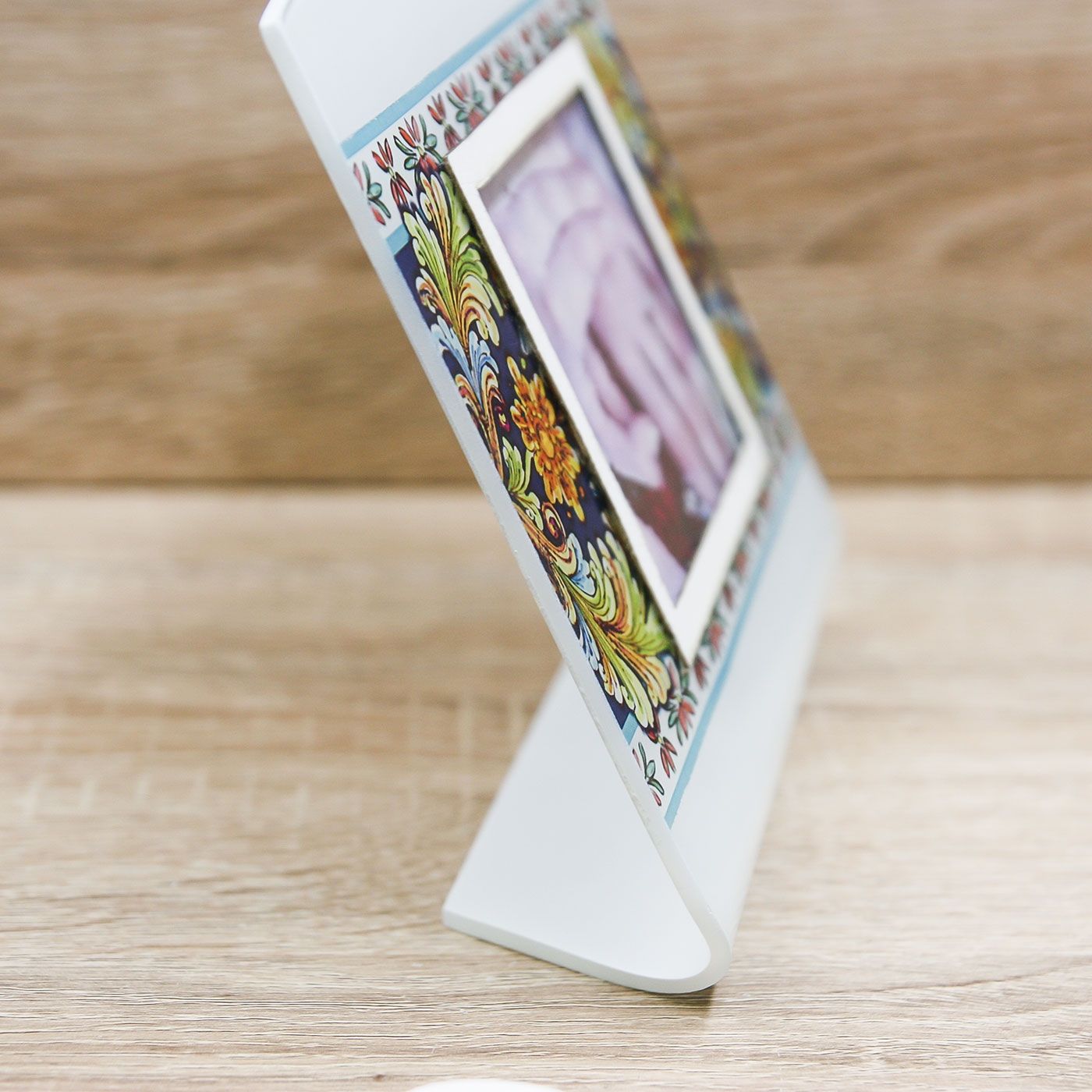 Portafoto Floreale in Blu Prendimi per Mano Solidale