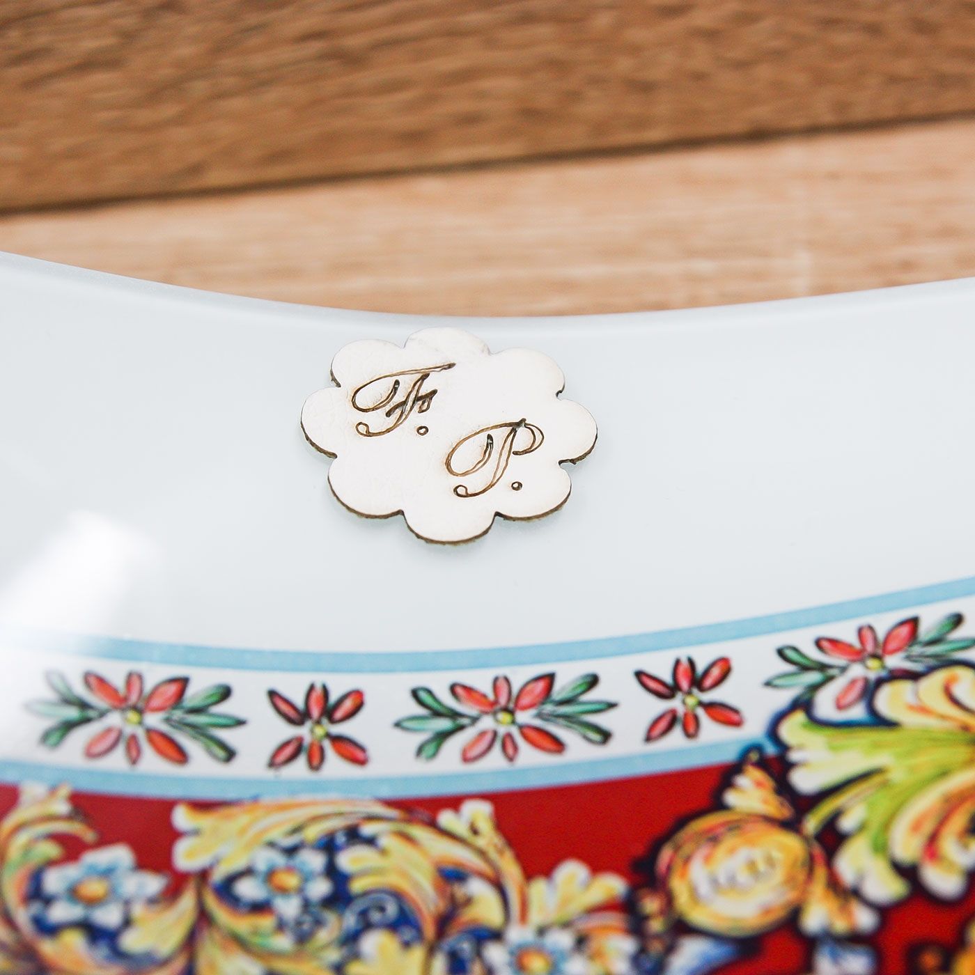 Svuotatasche Piccolo Floreale in Rosso Personalizzabile Prendimi per Mano Solidale