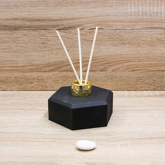 Profumatore Basso Esagonale Nero Gattioni