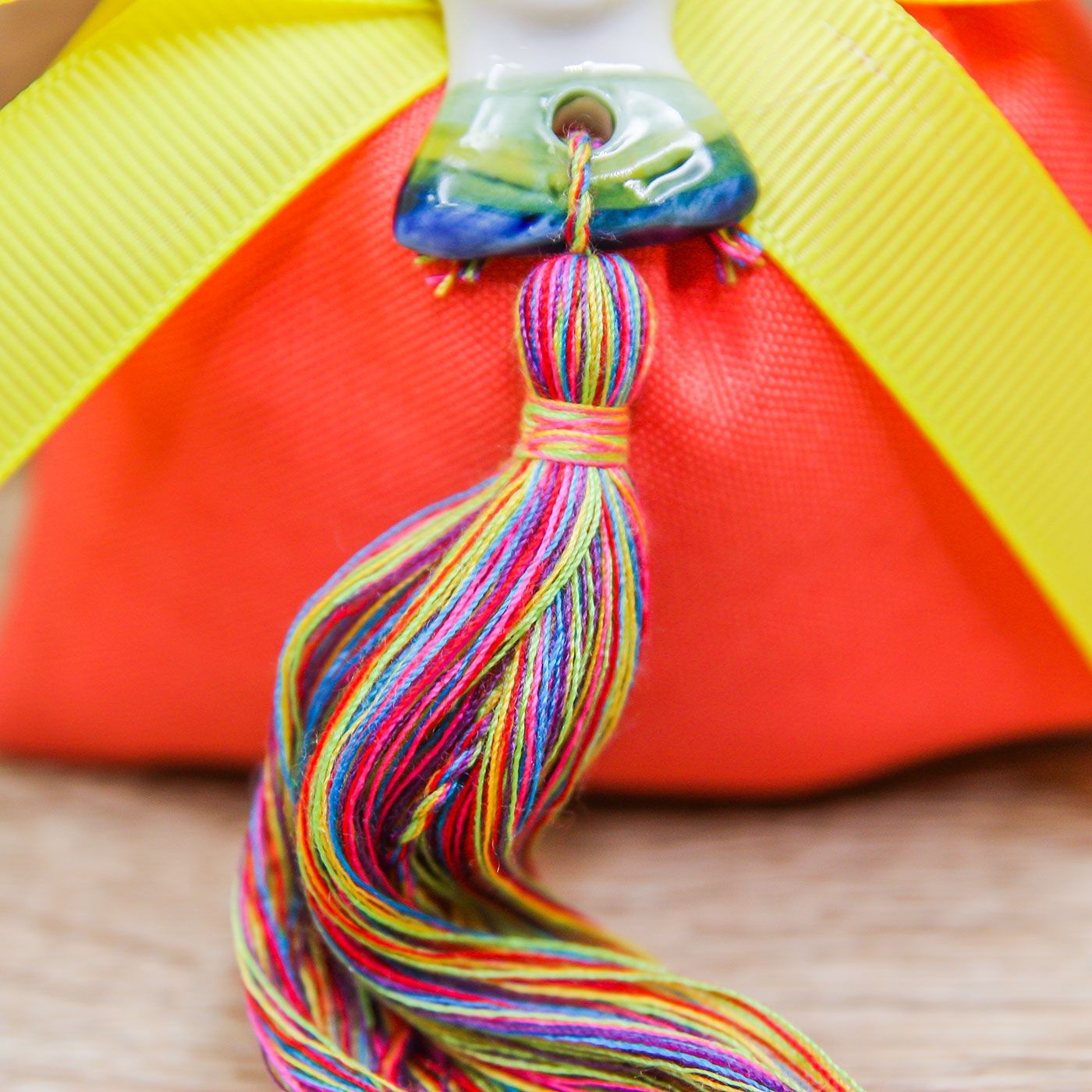 Sacchetto Piccolo Rosso con Testa Moro Donna