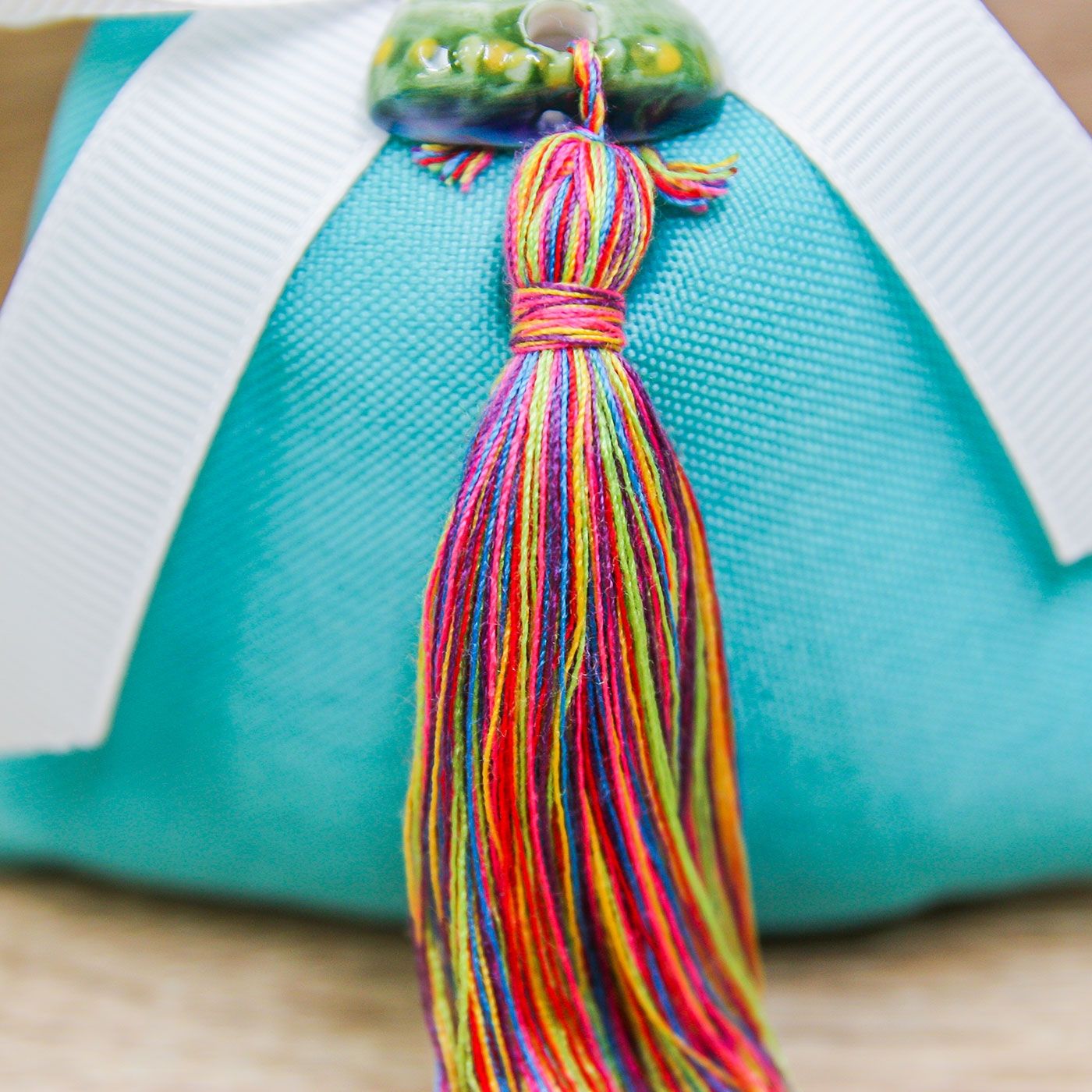 Sacchetto Turchese con Testa Moro