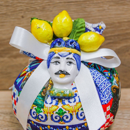 Sacchetto Puffo Decori con Testa Moro