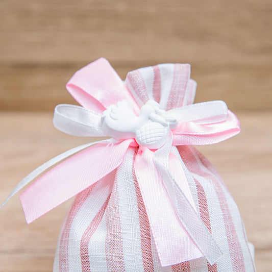 Sacchetto Rosa a Righe