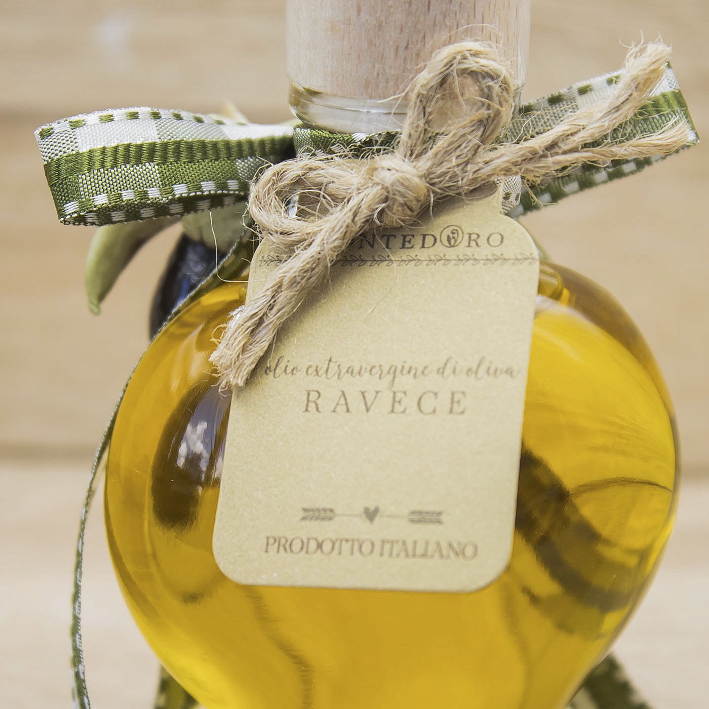 Bottiglia Onda Olio Extravergine di Oliva Ravece Limone Personalizzabile