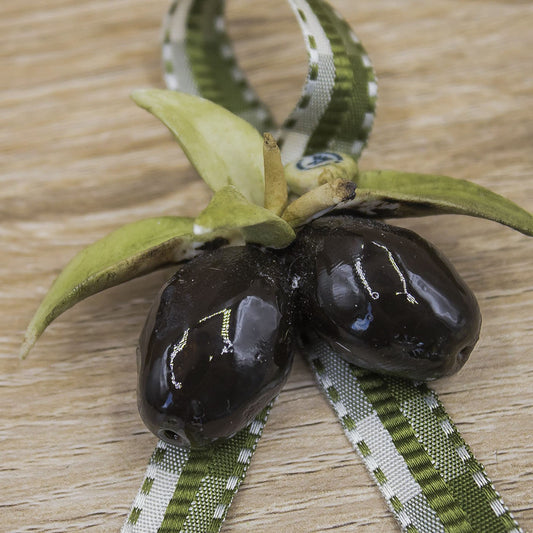 Segnaposto Olive Nere Porcellana di Capodimonte