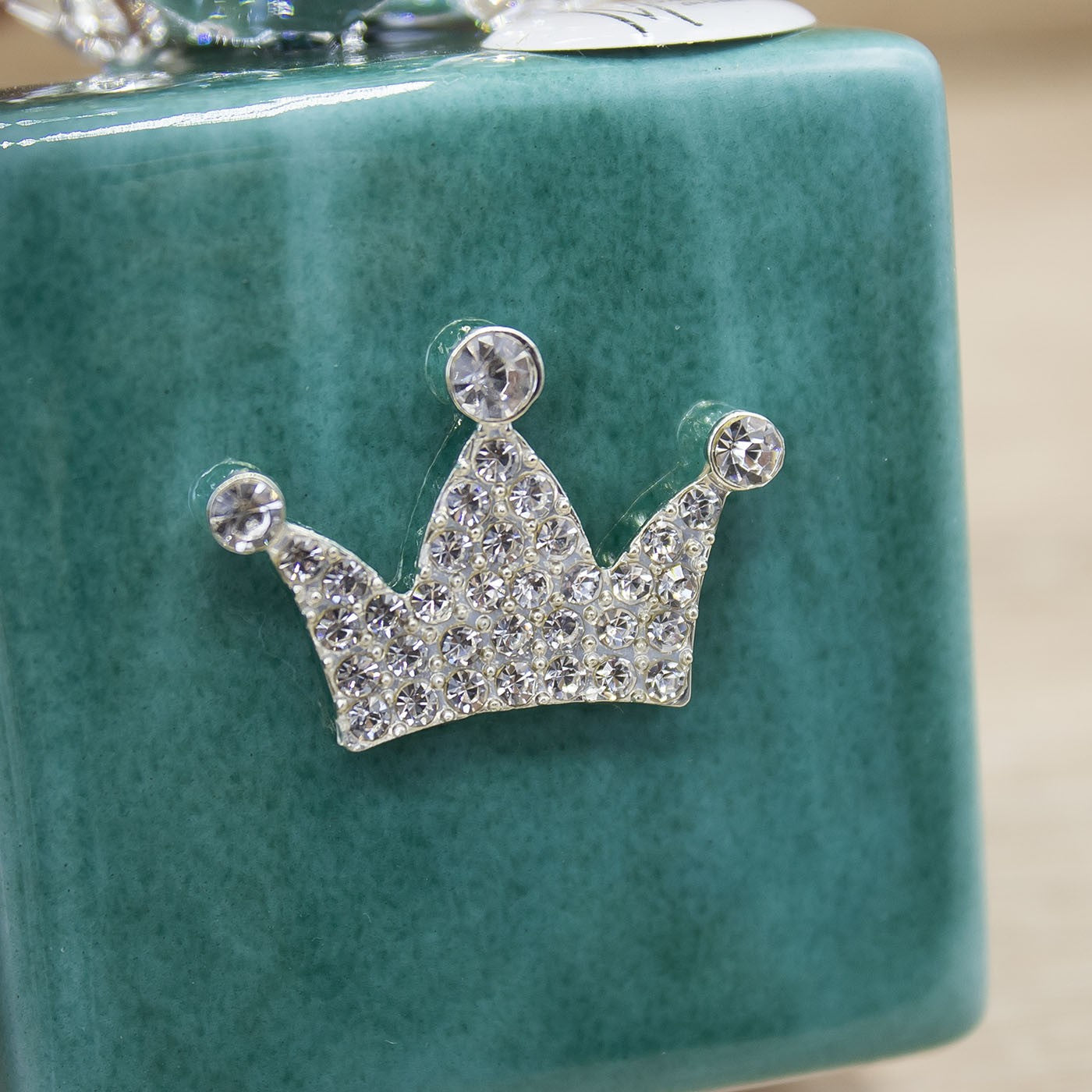 Profumatore Quadrato Verde con Corona Argento Marilyn Rome