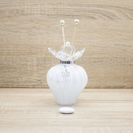 Profumatore Bianco con Corona Argento Marilyn Rome