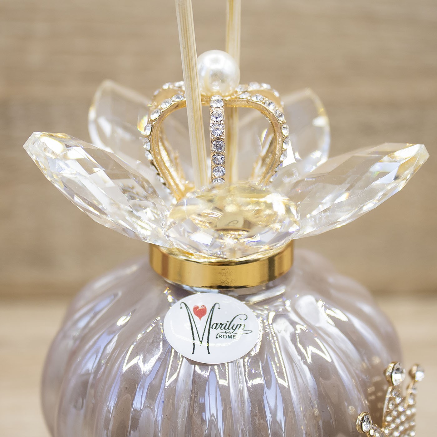 Profumatore Tortora con Corona Oro Marilyn Rome