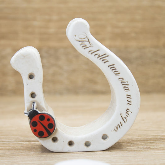 Portafortuna Ferro di Cavallo Coccinella Rossa Dolcicose