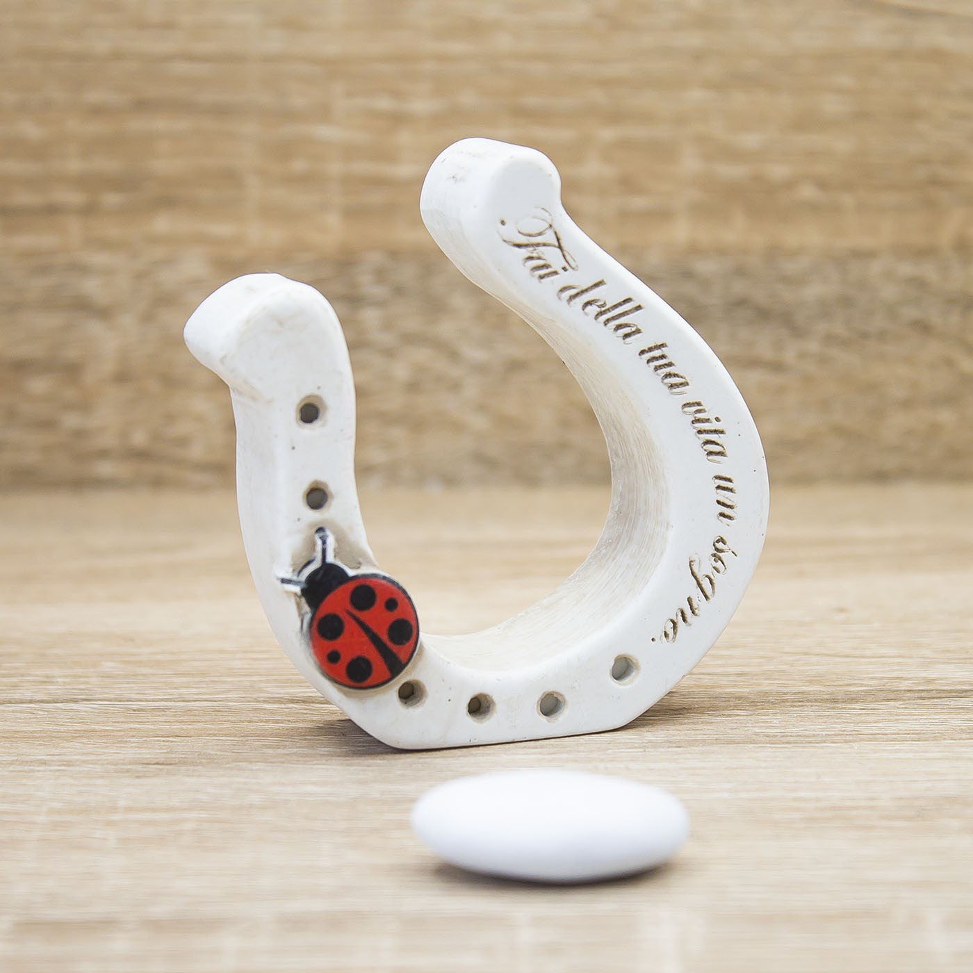 Portafortuna Ferro di Cavallo Coccinella Rossa Dolcicose