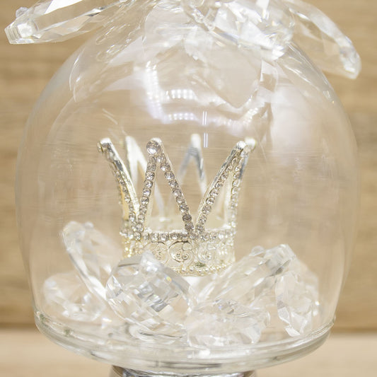 Campana Cristallo con Corona Argento Via Margutta