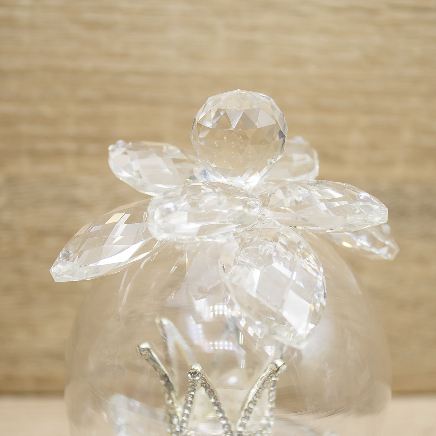 Campana Cristallo con Corona Argento Via Margutta