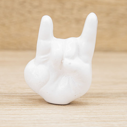 Magnete Mani Corna Bianche Bella Napoli