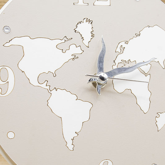 Orologio Mappamondo Tortora