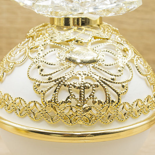 Portagioie Sfera Oro con Petali Cristallo Marilyn Rome