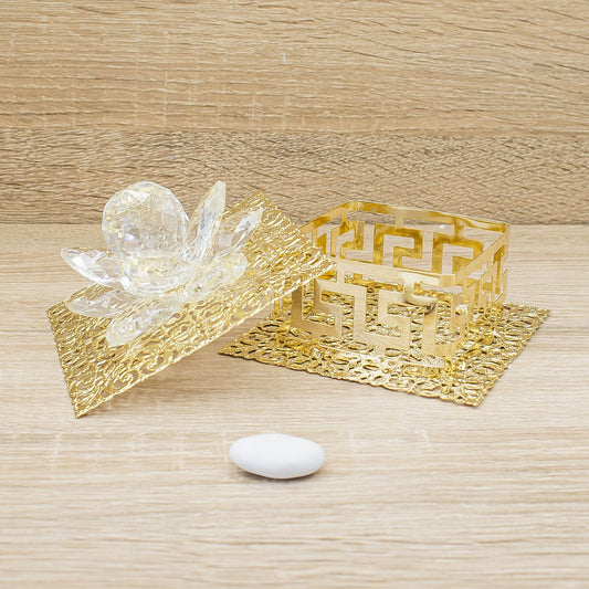 Portagioie Oro con Petali Cristallo Marilyn Rome