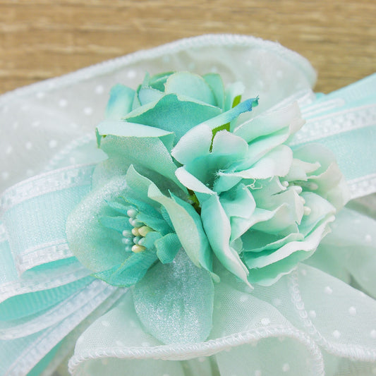 Sacchetto Pochette con Fiori Tiffany e Sali Profumati La Vie en Rose