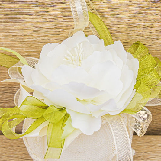 Sacchetto Sapone Profumato Cuore Panna La Vie en Rose