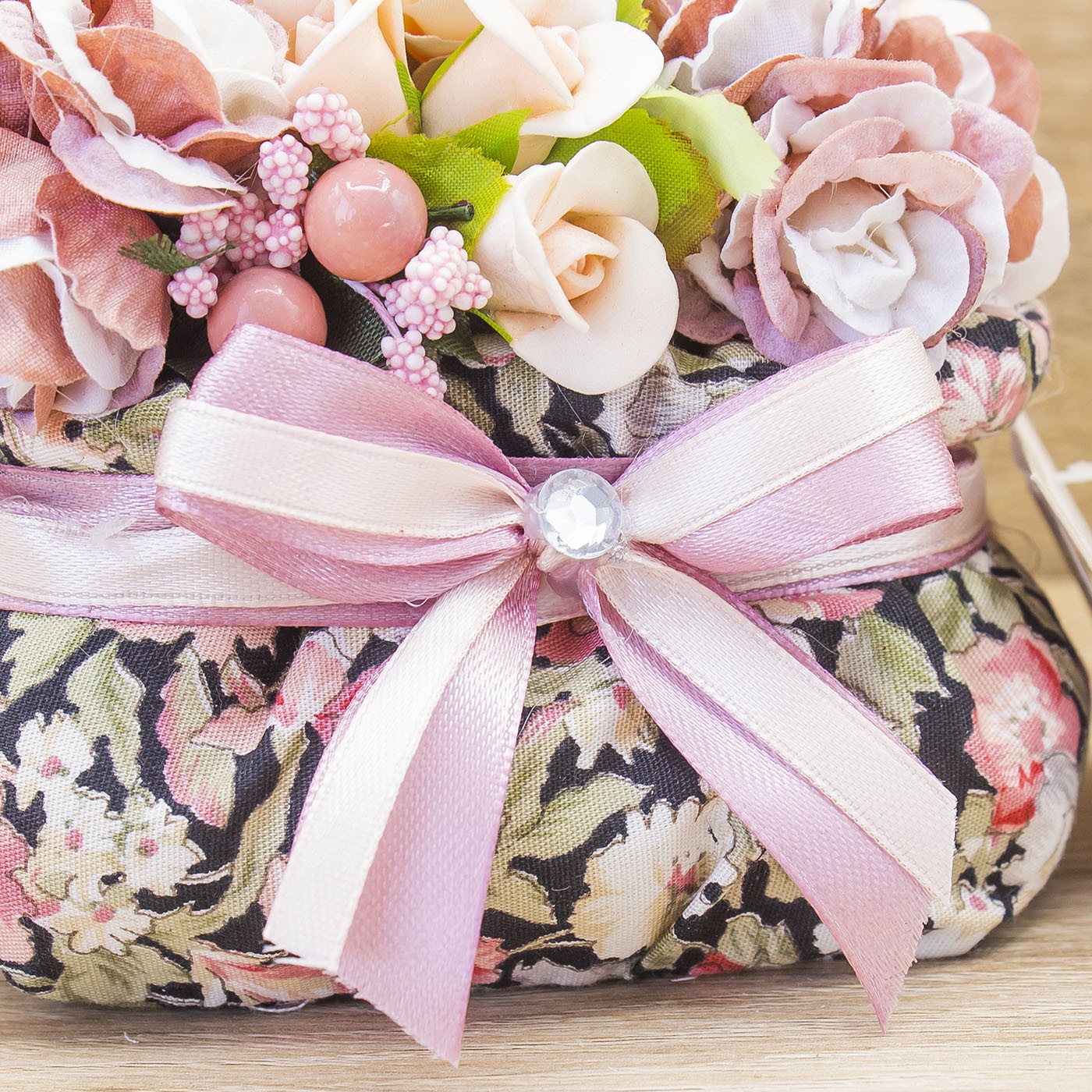 Sacchettone Floreale con Sali Profumati La Vie en Rose