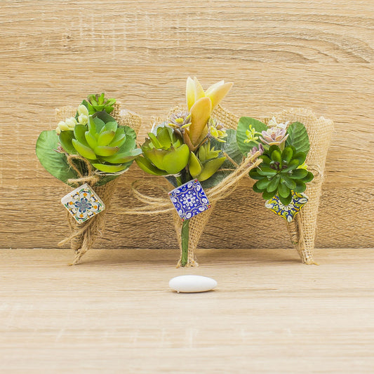 Cono Iuta, Mattoncino con Decori Stile Vietrese e Piantina