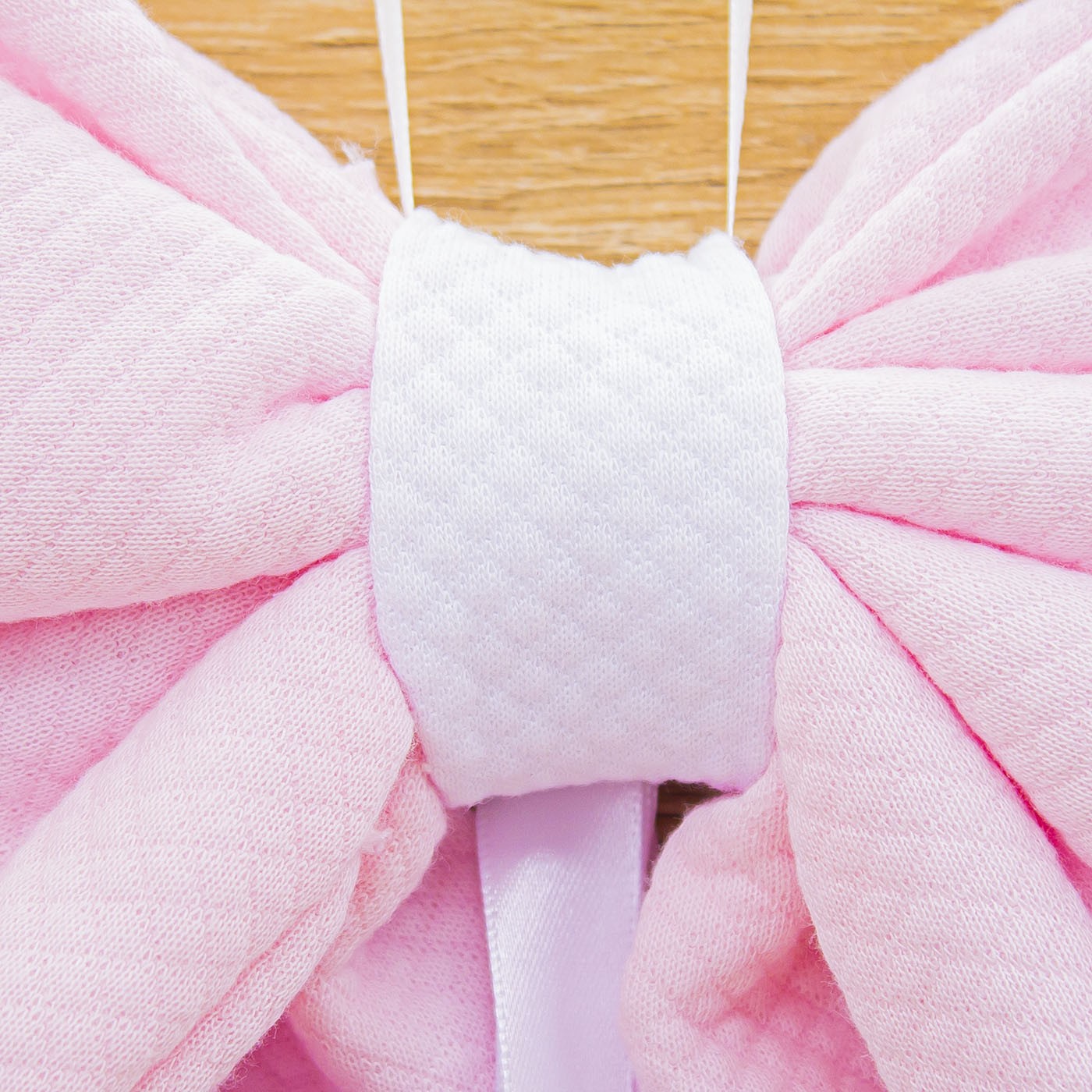 Coccarda Fiocco Rosa con Nuvola e Angelo