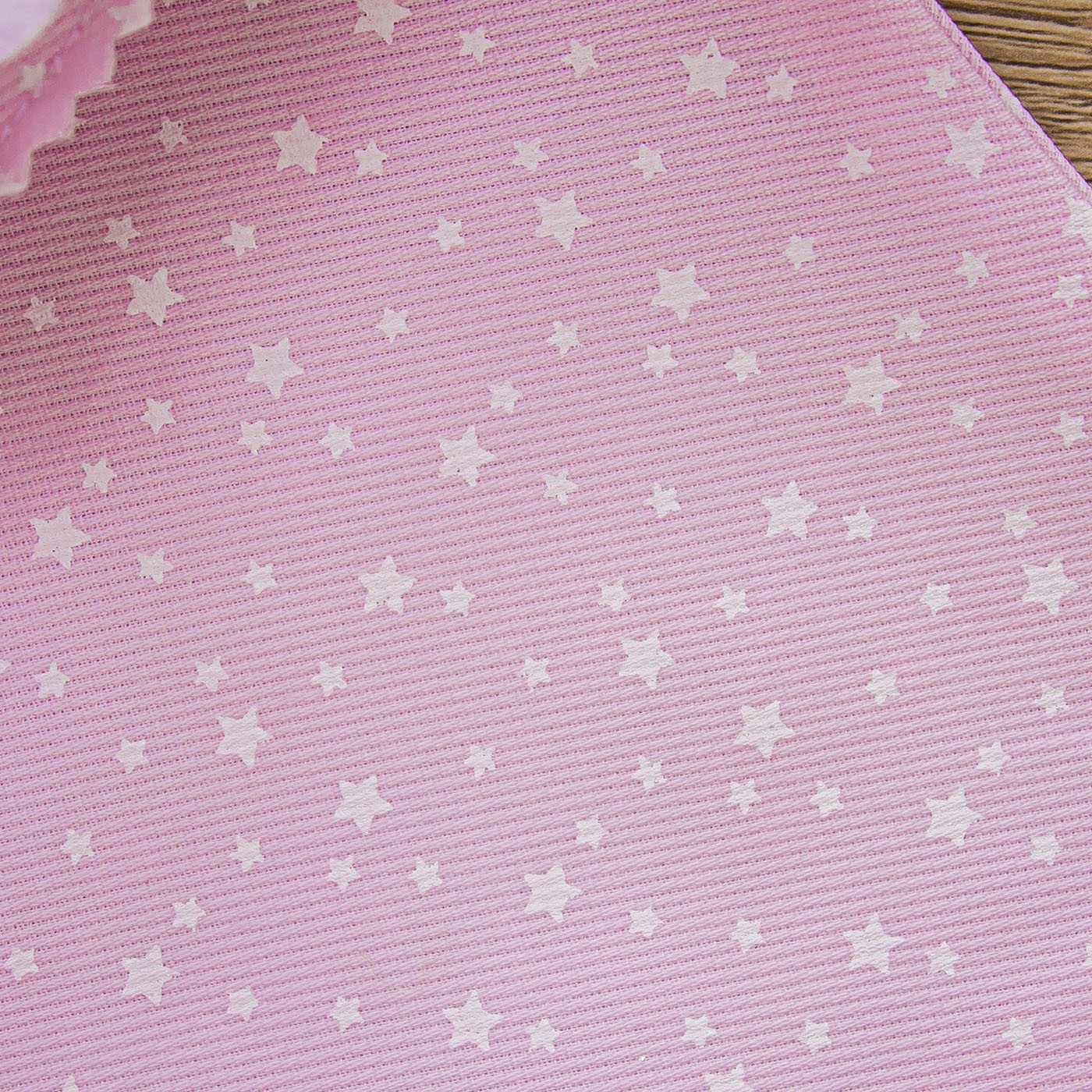 Coccarda Fiocco Rosa con Stelline, Angelo e Cuore