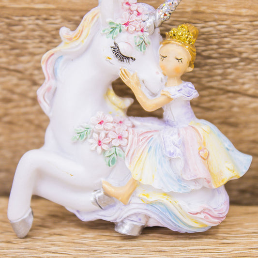 Magnete Principessa con Unicorno Mandorle by Paben