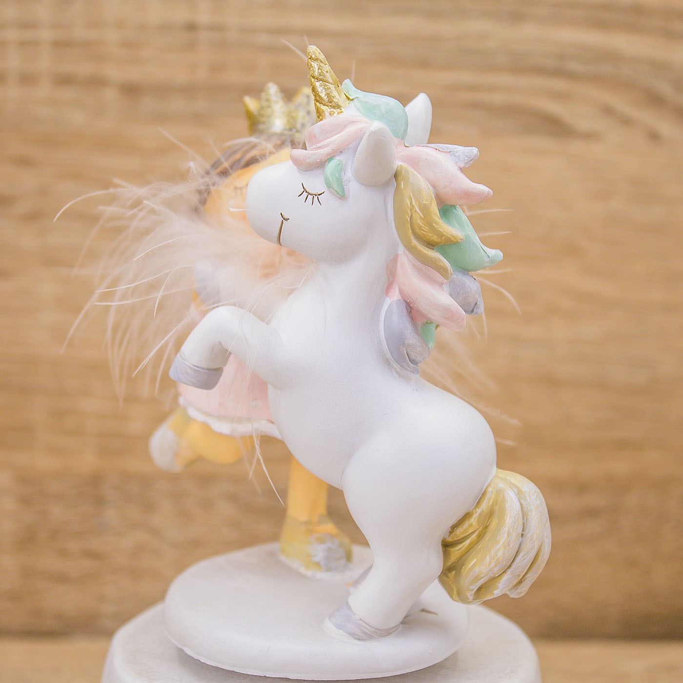 Carillon Bimba Principessa con Unicorno Mandorle by Paben
