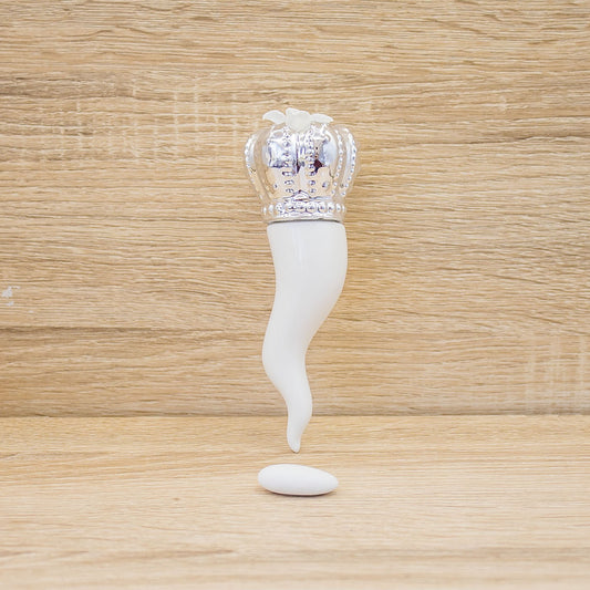 Corno Portafortuna Argento Mandorle by Paben