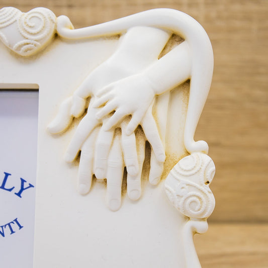 Portafoto Mani Mamma Papà e Bimbo/a Lully Argenti