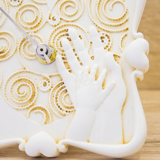 Orologio con Mani Mamma e Bimbo/a Lully Argenti