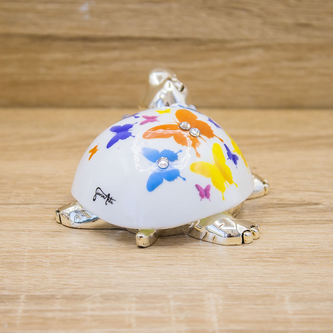 Tartaruga Argento, Corazza con Farfalle Lully Argenti