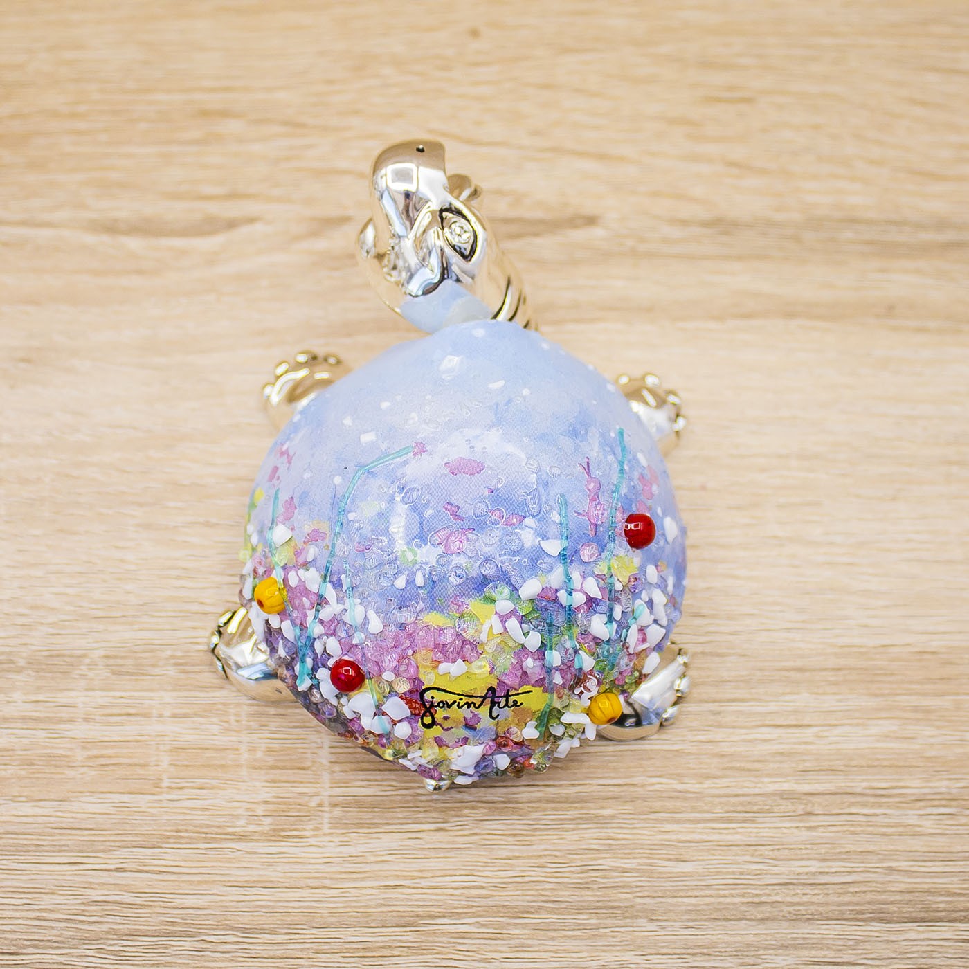 Tartaruga Argento, Corazza con Decori Lully Argenti