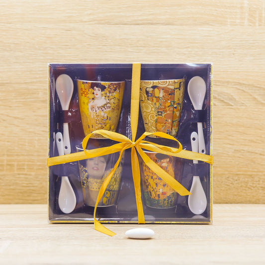 Set 4 Tazze Caffè Klimt Enesco