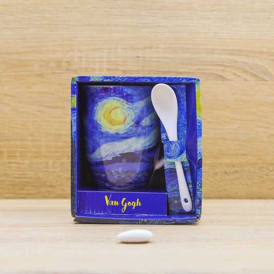 Tazza con Cucchiaio "La Notte Stellata" Van Gogh Enesco