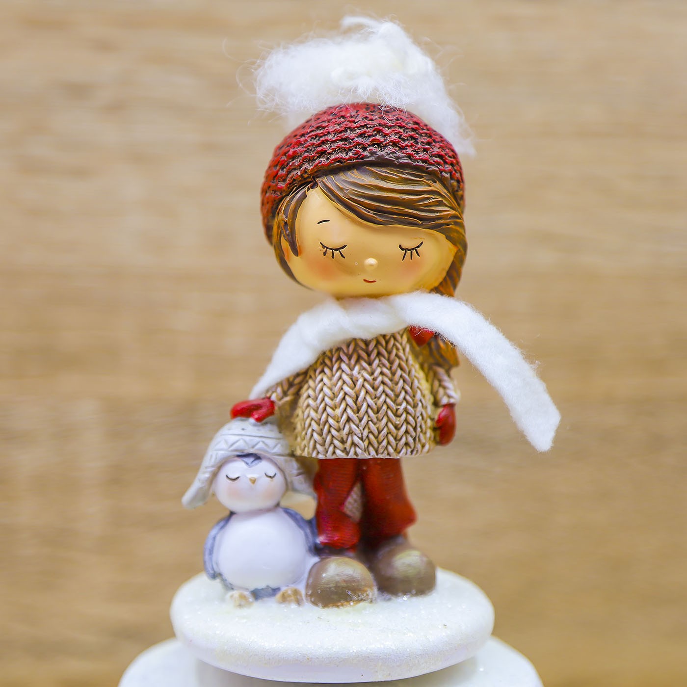 Carillon Bimba con Pinguino Mandorle by Paben