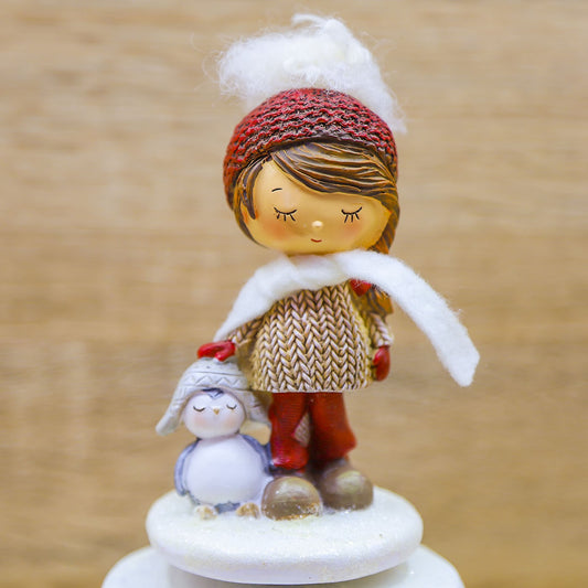 Carillon Bimba con Pinguino Mandorle by Paben