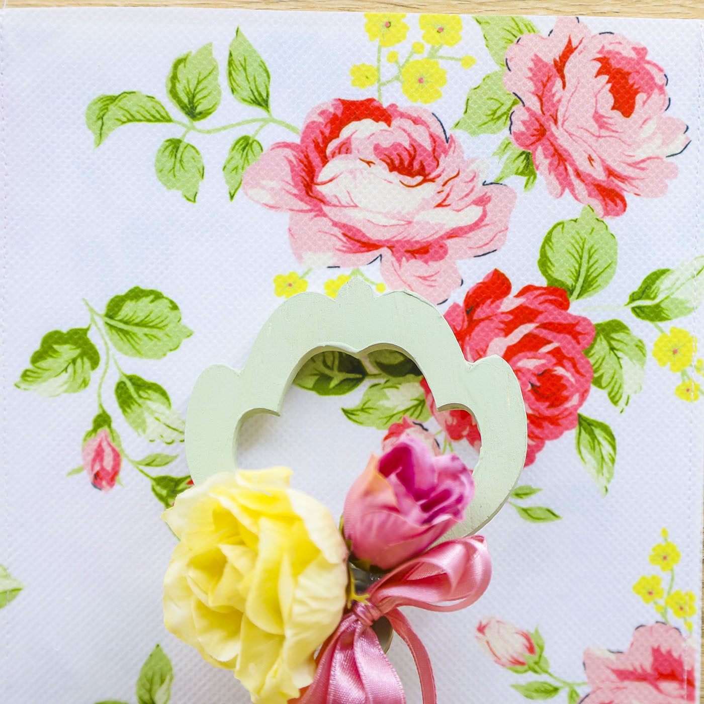 Chiave Verde Portafortuna e Sacchetto con Rose Beccalli for Life