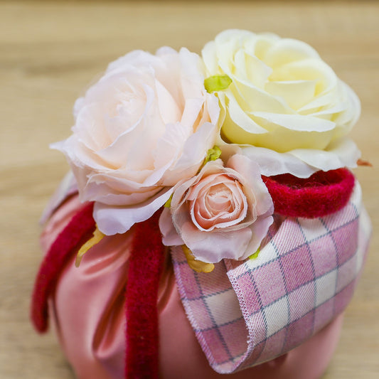 Puff con decori Tartan e Sali Profumati Beccalli for Life