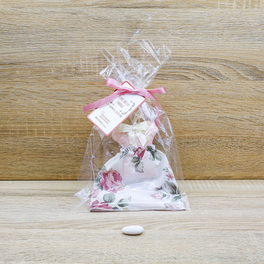 Vestito Profumato con decori di Fiori e Sacchetto con Rose Beccalli for Life