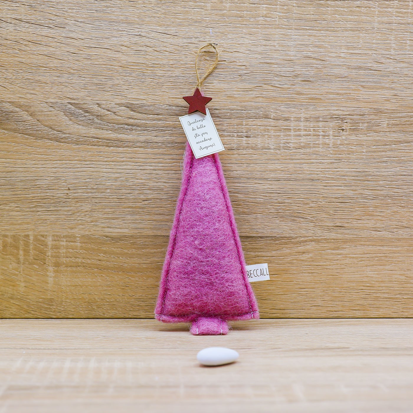 Abete Emozionale Fucsia, Sali Profumati e Sacchetto con Rose Beccalli for Life