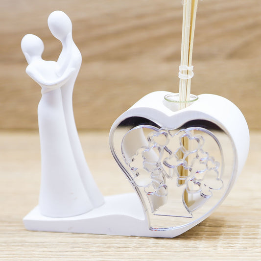 Profumatore Cuore con Albero della Vita e Coppia Sposi