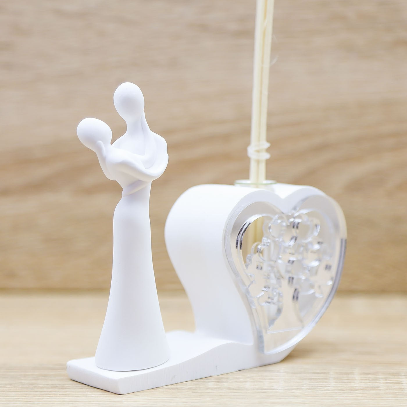 Profumatore Cuore con Albero della Vita e Coppia Sposi