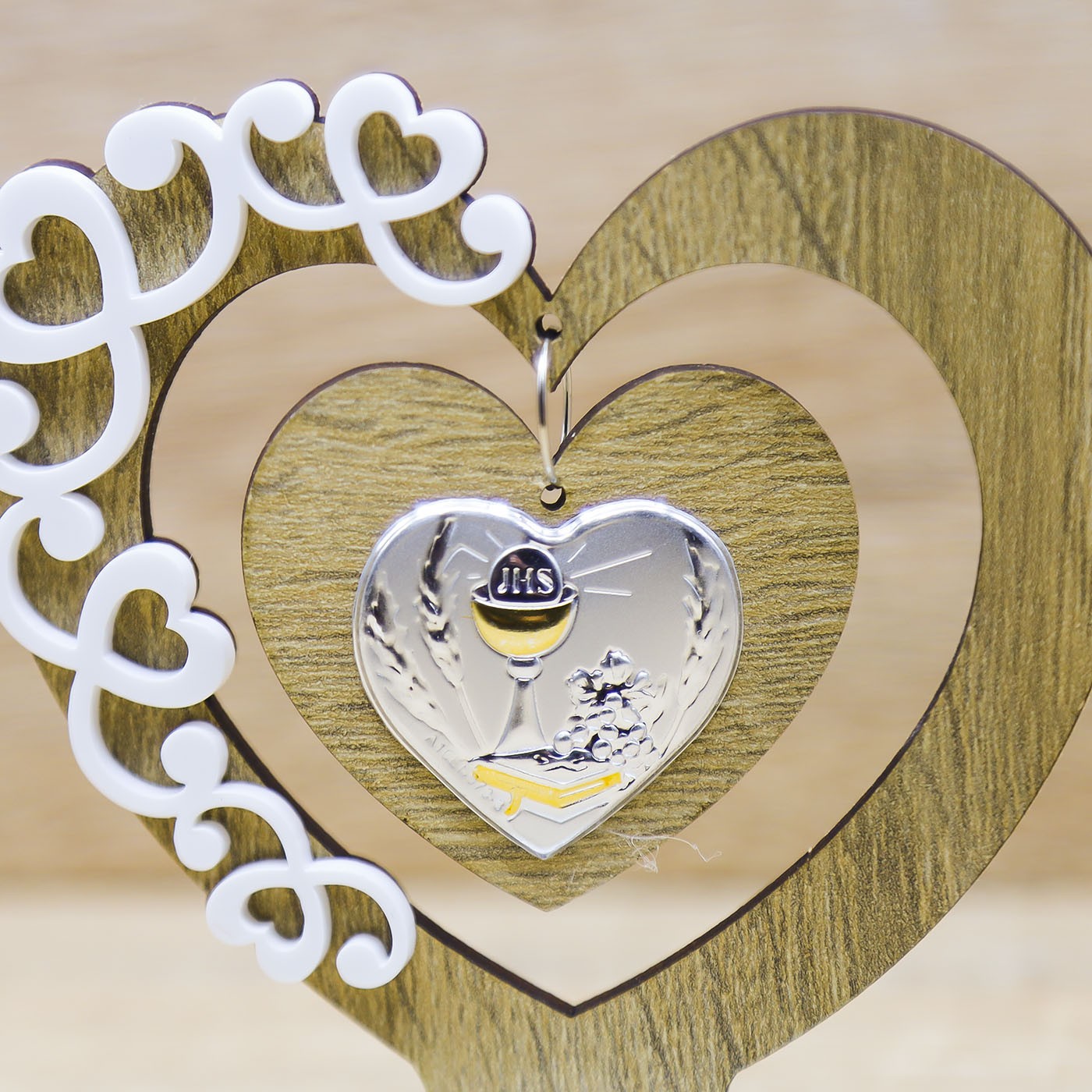 Icona Piccola con Cuore Argento Calice Debora Carlucci