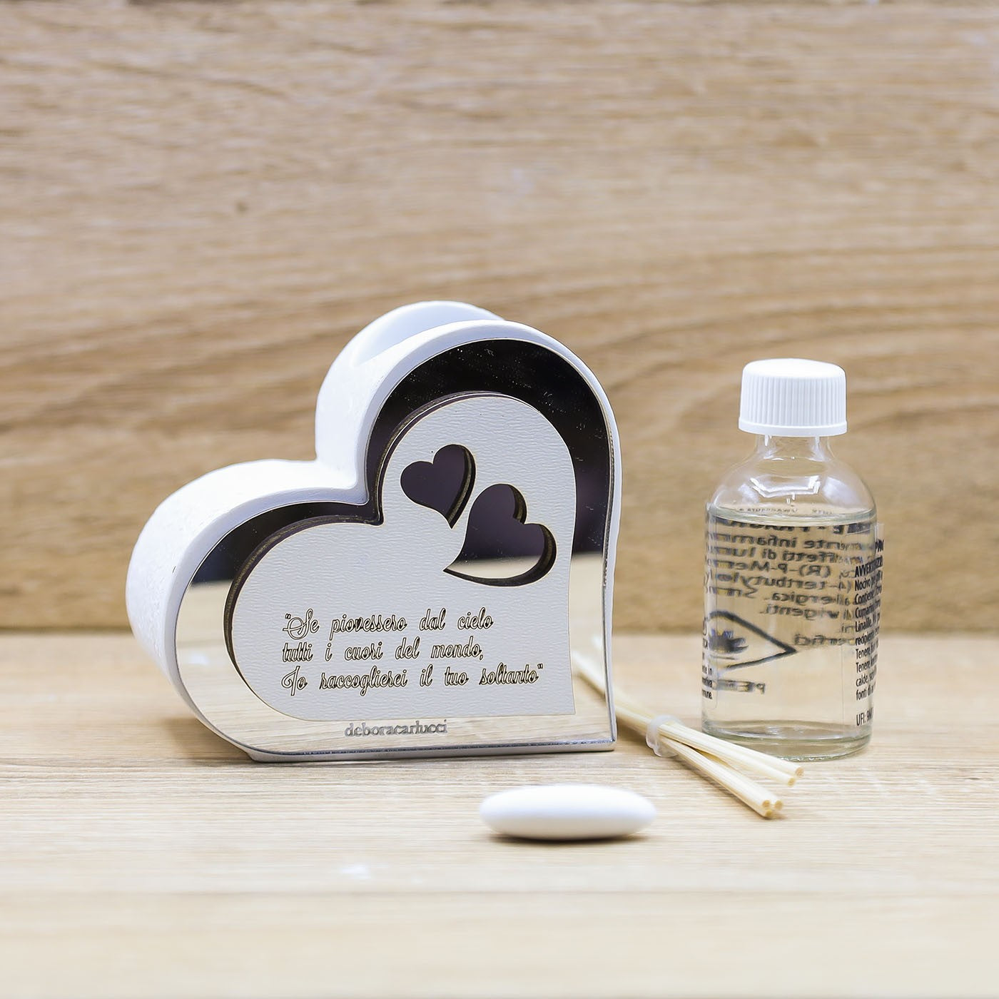 Profumatore Cuore con Frase Debora Carlucci