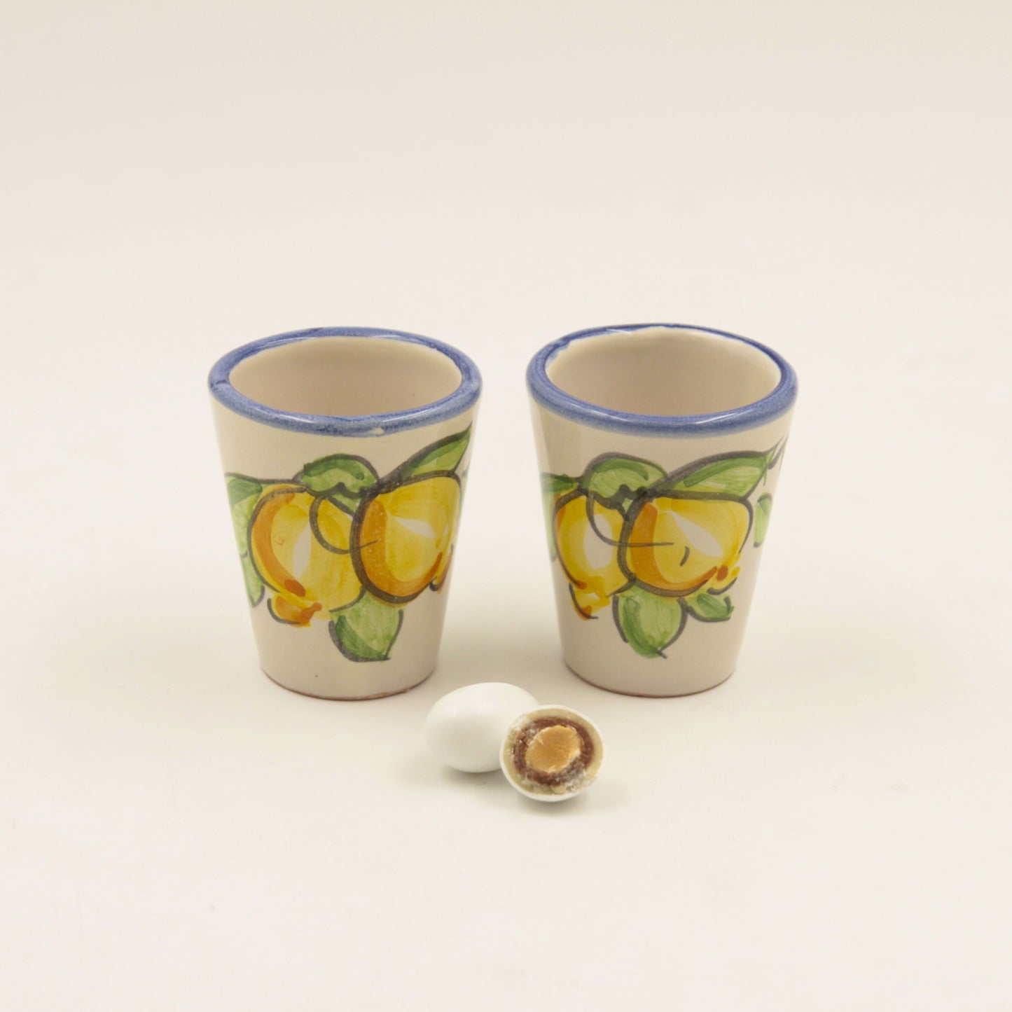 Bicchierini con Limoni Stile Vietrese Il Borgo di Vietri