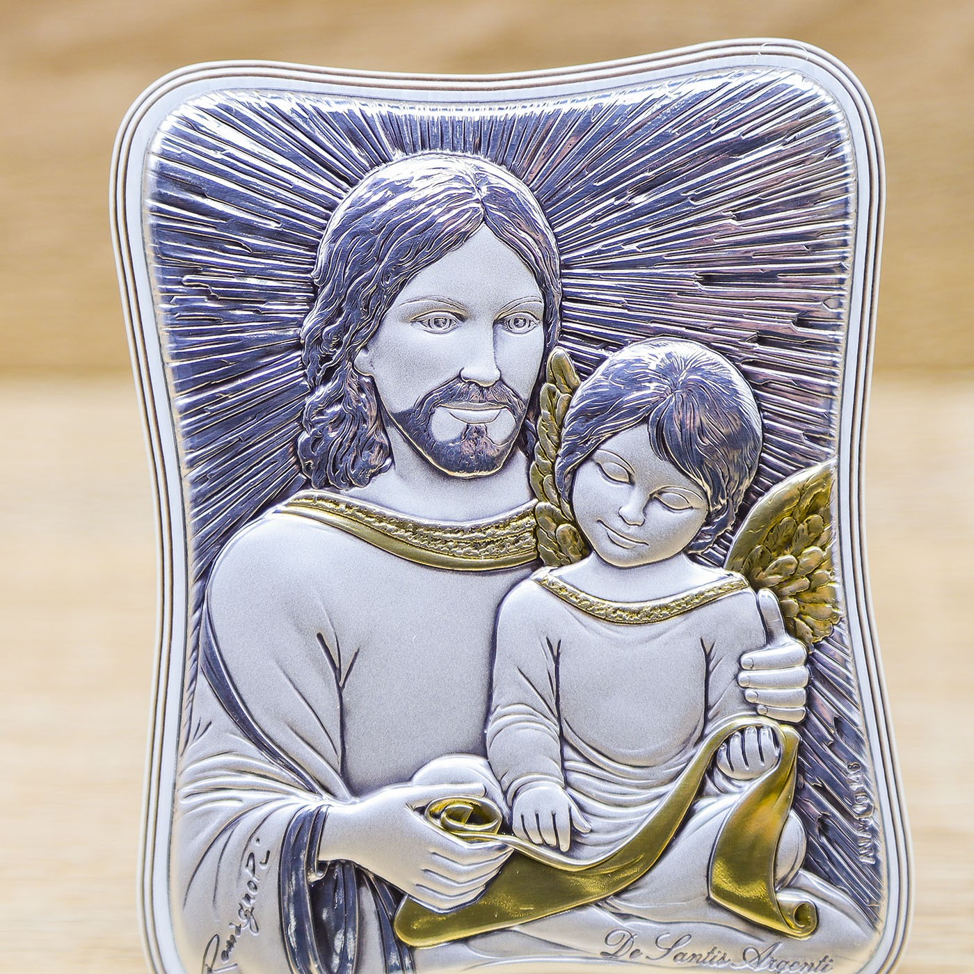 Quadretto Argento con Gesù De Santis Argenti